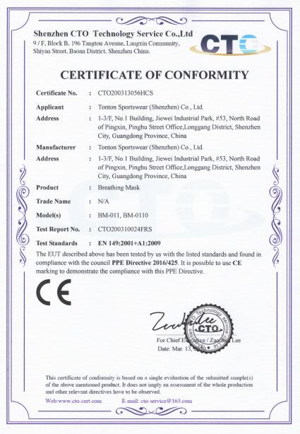 disposable face masks